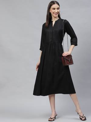 Ayaany women long fit flared dress 1