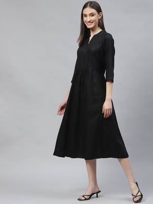 Ayaany women long fit flared dress 3