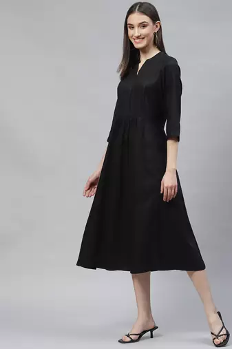 Ayaany women long fit flared dress