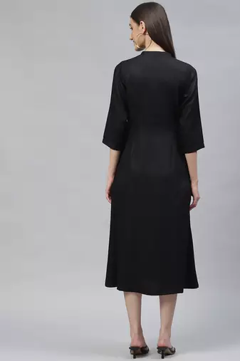 Ayaany women long fit flared dress