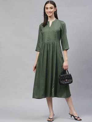 Ayaany women long fit flared dress 1