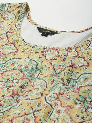 Round neck gathered dress 5