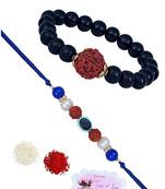Handmade rakhi for brother combo couple pair rudraksha rakhi bracelet set for bhaiya