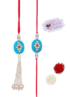 Handmade rakhi for brother combo fancy collection couple pair rakhi set for bhaiya fancy rakhi bracelet 1