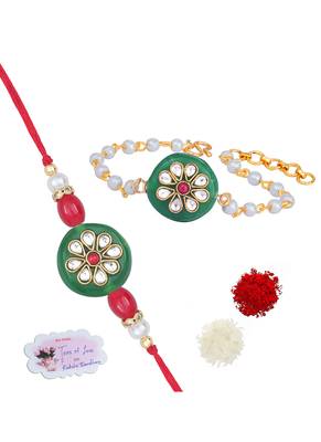 handmade rakhi for brother combo fancy collection couple pair rakhi set for bhaiya fancy rakhi bracelet 1