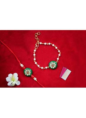 handmade rakhi for brother combo fancy collection couple pair rakhi set for bhaiya fancy rakhi bracelet 3
