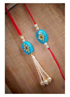 Handmade rakhi for brother combo fancy collection couple pair rakhi set for bhaiya fancy rakhi bracelet 4