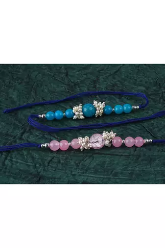 fashion beaded & pearl rakhi for rakshabandhan festival bhaiya rakhi handcrafted