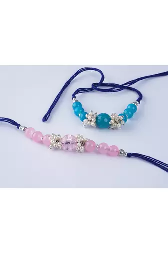 fashion beaded & pearl rakhi for rakshabandhan festival bhaiya rakhi handcrafted