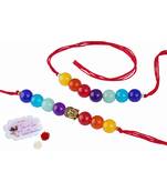 7 chakra buddha energetic healing money magnet rakhi bracelet for spiritual connection and protection for brother