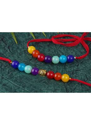 7 chakra buddha energetic healing money magnet rakhi bracelet for spiritual connection and protection for brother 2