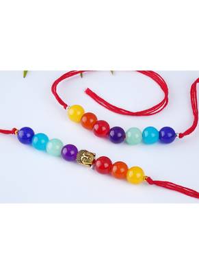 7 chakra buddha energetic healing money magnet rakhi bracelet for spiritual connection and protection for brother 3