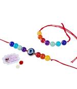 7 chakra energetic healing money magnet rakhi bracelet for spiritual connection and protection for brother