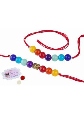 7 chakra buddha energetic healing money magnet rakhi bracelet for spiritual connection and protection for brother 4