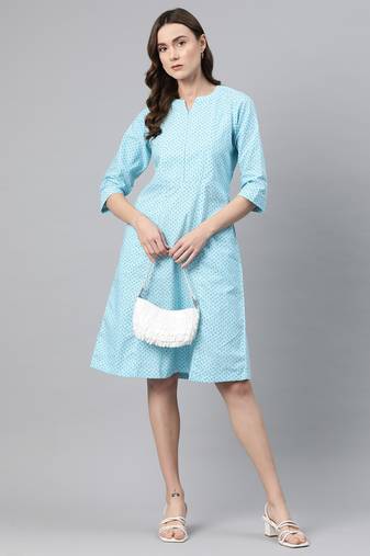 Collared zip dress