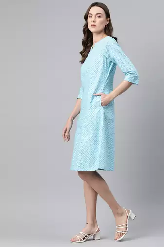 Collared zip dress