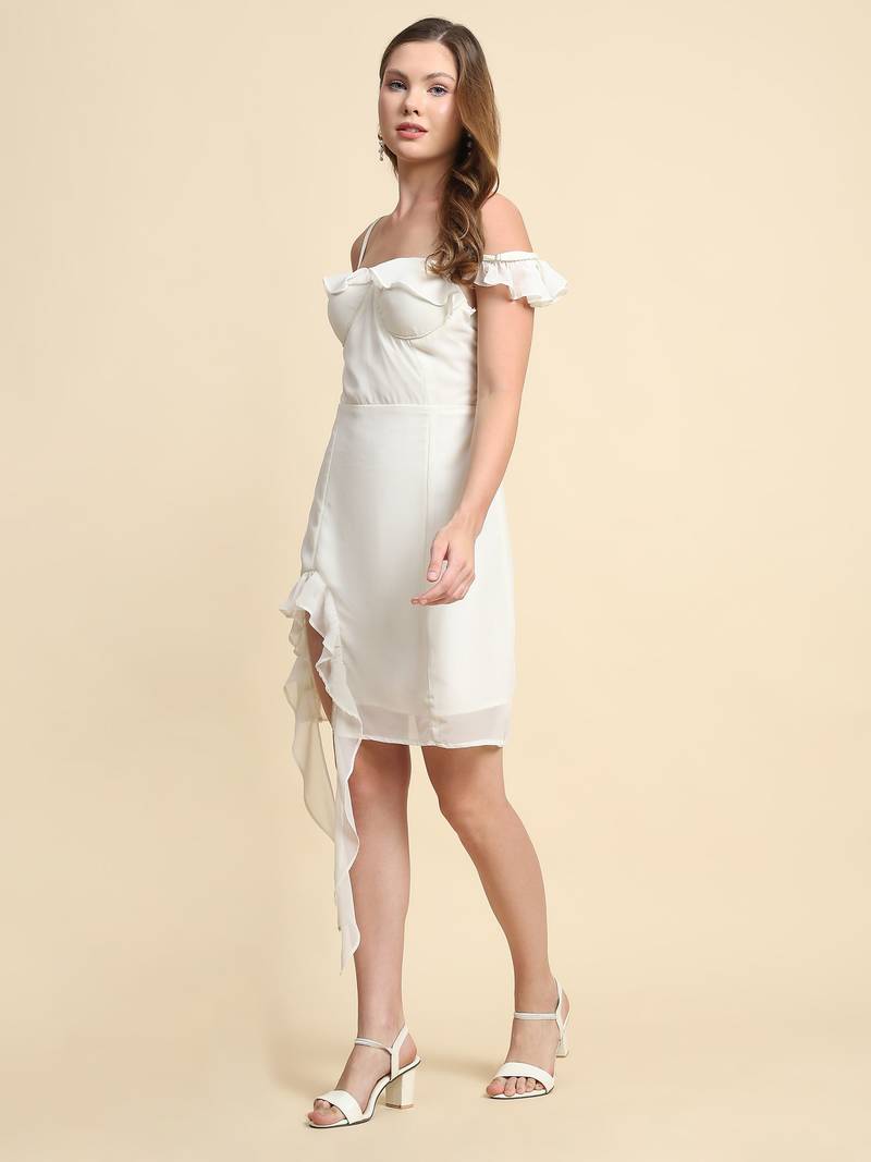 Versatile Georgette Short Western Dress for Parties and Casual Wear