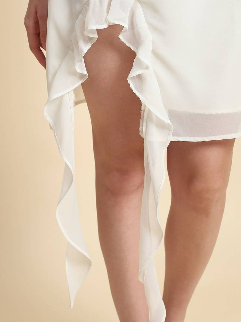 Versatile Georgette Short Western Dress for Parties and Casual Wear