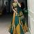 Mustard & Green Cotton Chaniya Choli Plain with Printed Kali and Beautiful Kodi Work Lehenga And Blouse dupatta