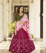 Beautiful Georgette Lehenga Choli Set With Dupatta