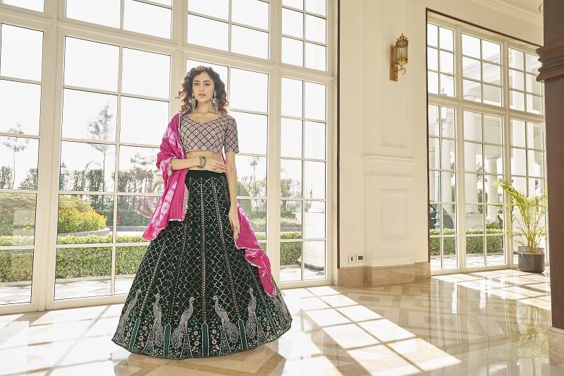 Beautiful Georgette Lehenga Choli Set With Dupatta
