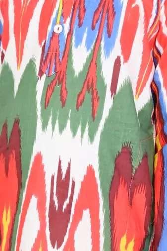 Multi color cotton printed kurta set