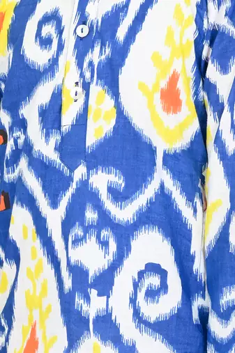 Multi color cotton printed kurta set