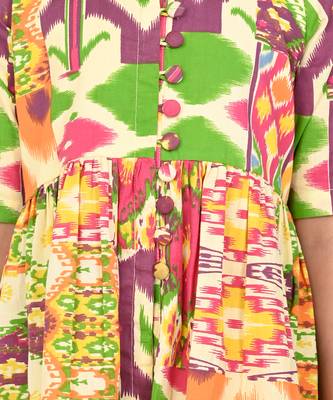 Multi color cotton printed kurta set 5