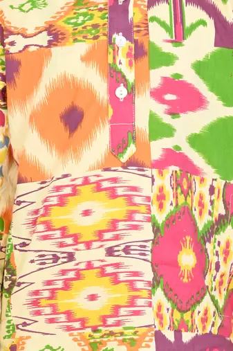 Multi color cotton printed kurta set