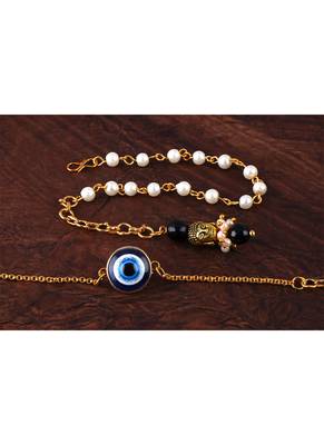 Combo of modern evil eye/buddha charm handcrafted bracelets for bhaiya-bhabhi, couple 3