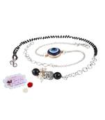 Combo of latest evil eye/buddha charm handcrafted bracelets for bhaiya-bhabhi, couple (adjustable).