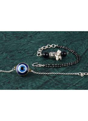 Combo of latest evil eye/buddha charm handcrafted bracelets for bhaiya-bhabhi, couple (adjustable). 2