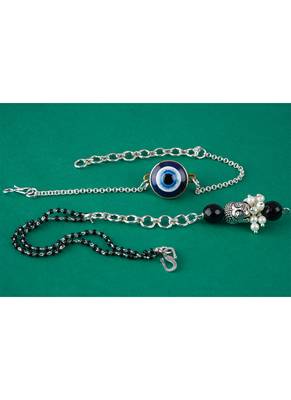 Combo of latest evil eye/buddha charm handcrafted bracelets for bhaiya-bhabhi, couple (adjustable). 3