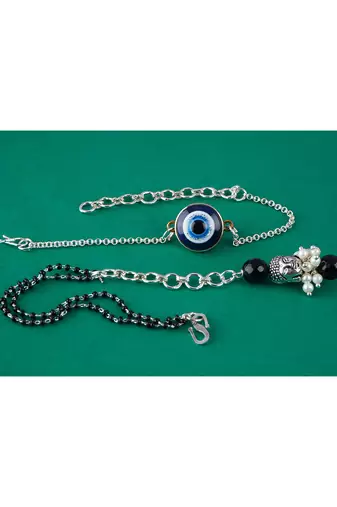 Combo of latest evil eye/buddha charm handcrafted bracelets for bhaiya-bhabhi, couple (adjustable).