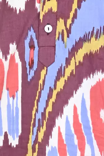 Multi color cotton printed kurta set