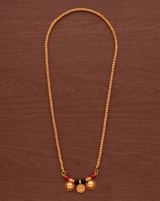 Laxmi Motif Black Gold Mangalsutra 2