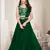 Green Colour Partywear Banglori Silk Lehenga Choli Set For Graceful And Trendy Girlish Looks