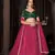 Green Colour Partywear Banglori Silk Lehenga Choli Set For Graceful And Trendy Girlish Looks