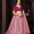 Pink Colour Partywear Banglori Silk Lehenga Choli Set For Graceful And Trendy Girlish Looks