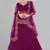 Purple Colour Net Fabric Partywear Bridesmaid Lehenga Choli For Girls