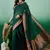 Green Woven Khadi Organza c Ethnic Partywear Saree