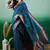Teal Woven Khadi Organza c Ethnic Partywear Saree