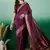 Wine Woven Khadi Organza c Ethnic Partywear Saree