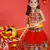 Banjara India Kutch Work Embroidered Girls Lehenga Choli Set with Dupatta (CC-DMN) - Red