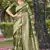 Green Simmer Silk Weaving Rich Pallu Jari Partywear Saree