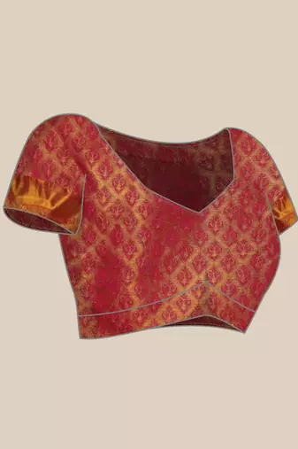 Multicolor Woven Design Woven Design Silk Blend Saree