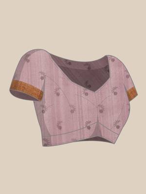 Pink Madhubani Printed Cotton Blend Saree 5