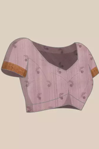 Pink Madhubani Printed Cotton Blend Saree