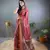 Maroon Cotton Blend Designer Zari Weaving Rich Pallu Saree With Blouse