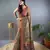 Mehendi Cotton Blend Designer Zari Weaving Rich Pallu Saree With Blouse